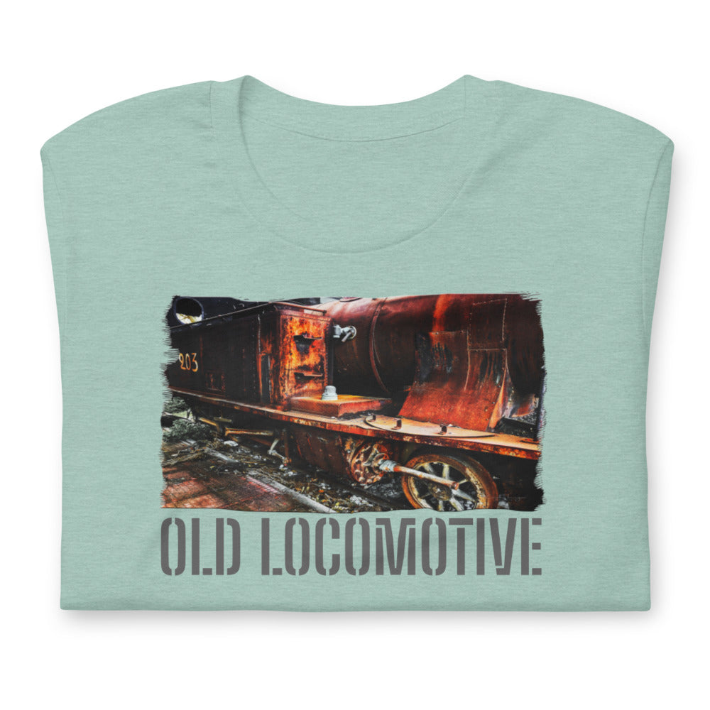 Short-Sleeve Unisex T-Shirt/Old Locomotive/Personalized - Enet Images