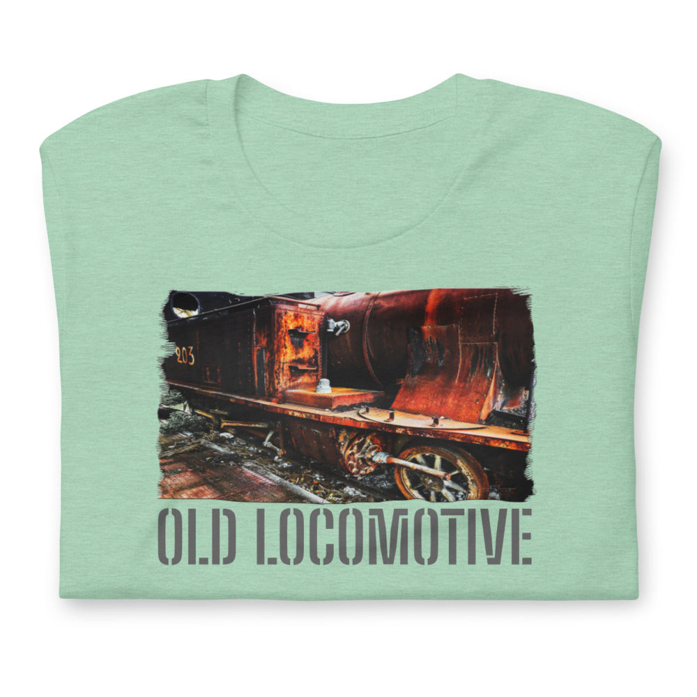 Short-Sleeve Unisex T-Shirt/Old Locomotive/Personalized - Enet Images