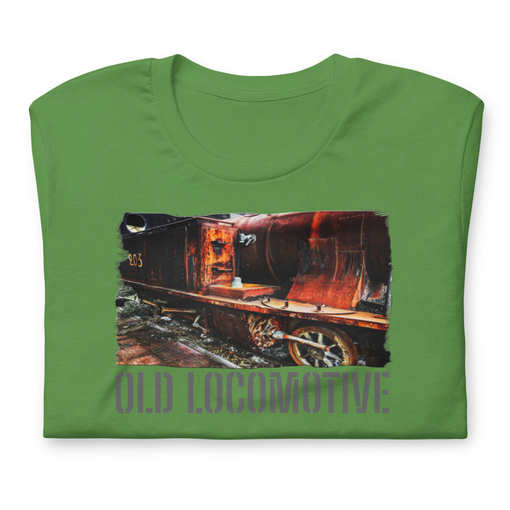 Short-Sleeve Unisex T-Shirt/Old Locomotive/Personalized - Enet Images