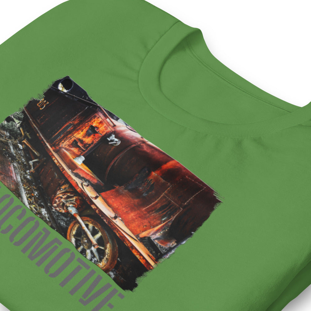 Short-Sleeve Unisex T-Shirt/Old Locomotive/Personalized - Enet Images