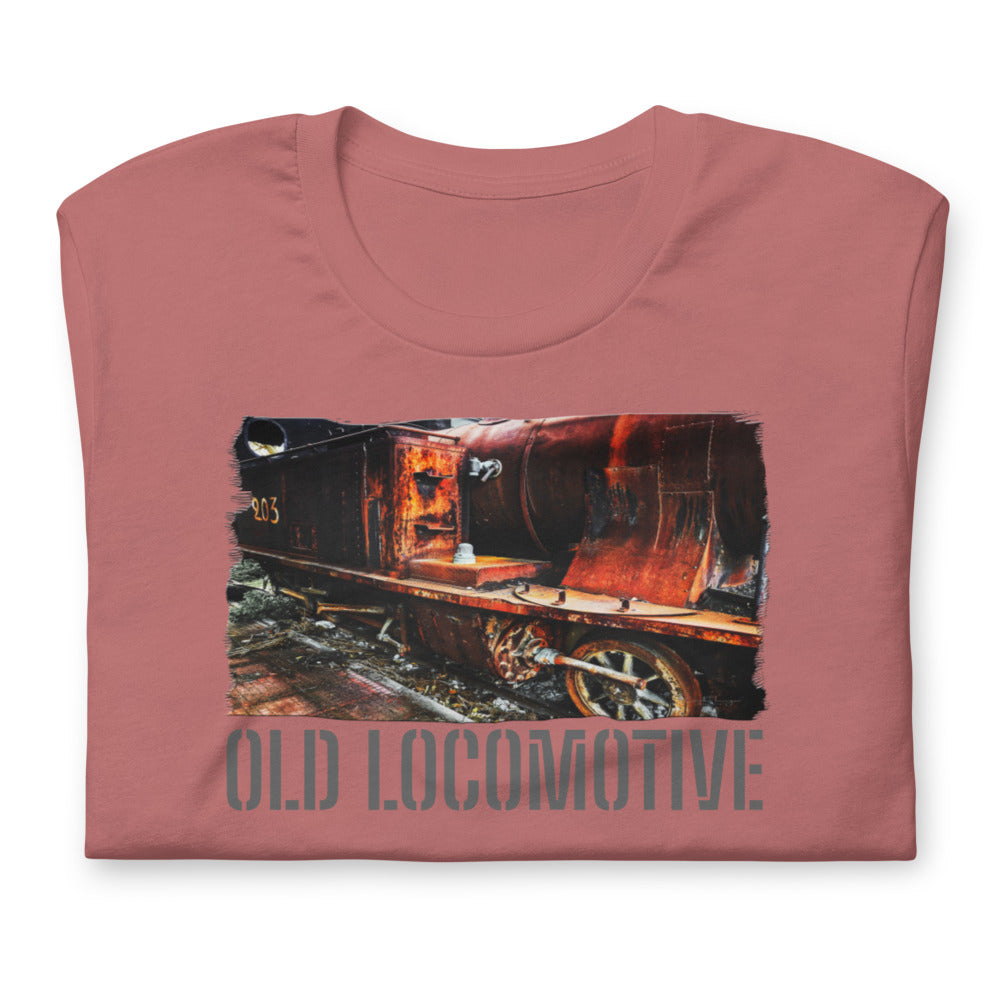 Short-Sleeve Unisex T-Shirt/Old Locomotive/Personalized - Enet Images