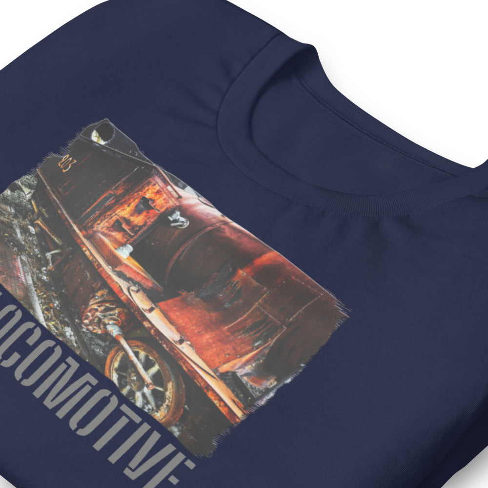 Short-Sleeve Unisex T-Shirt/Old Locomotive/Personalized - Enet Images