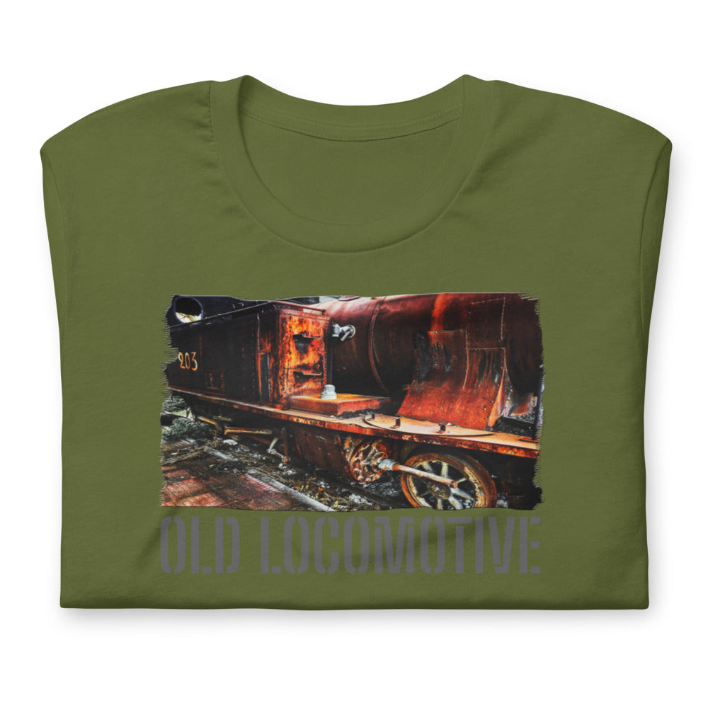 Short-Sleeve Unisex T-Shirt/Old Locomotive/Personalized - Enet Images