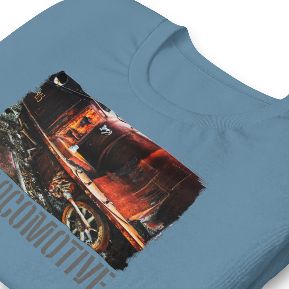 Short-Sleeve Unisex T-Shirt/Old Locomotive/Personalized - Enet Images