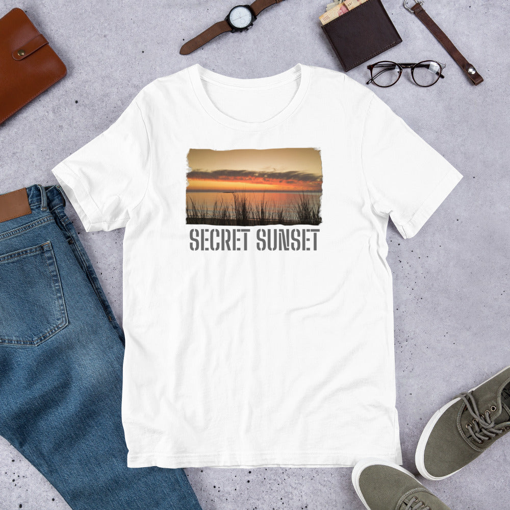 Short-Sleeve Unisex T-Shirt/Secret Sunset/Personalised - Enet Images