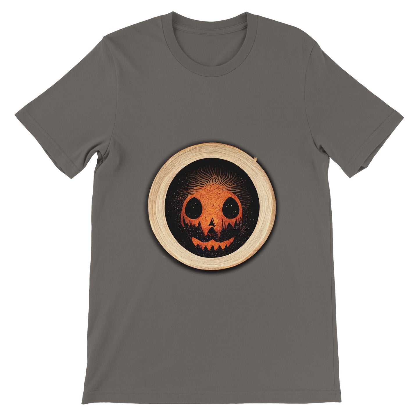 Budget Unisex Crewneck T-shirt/Halloween-Pumkin