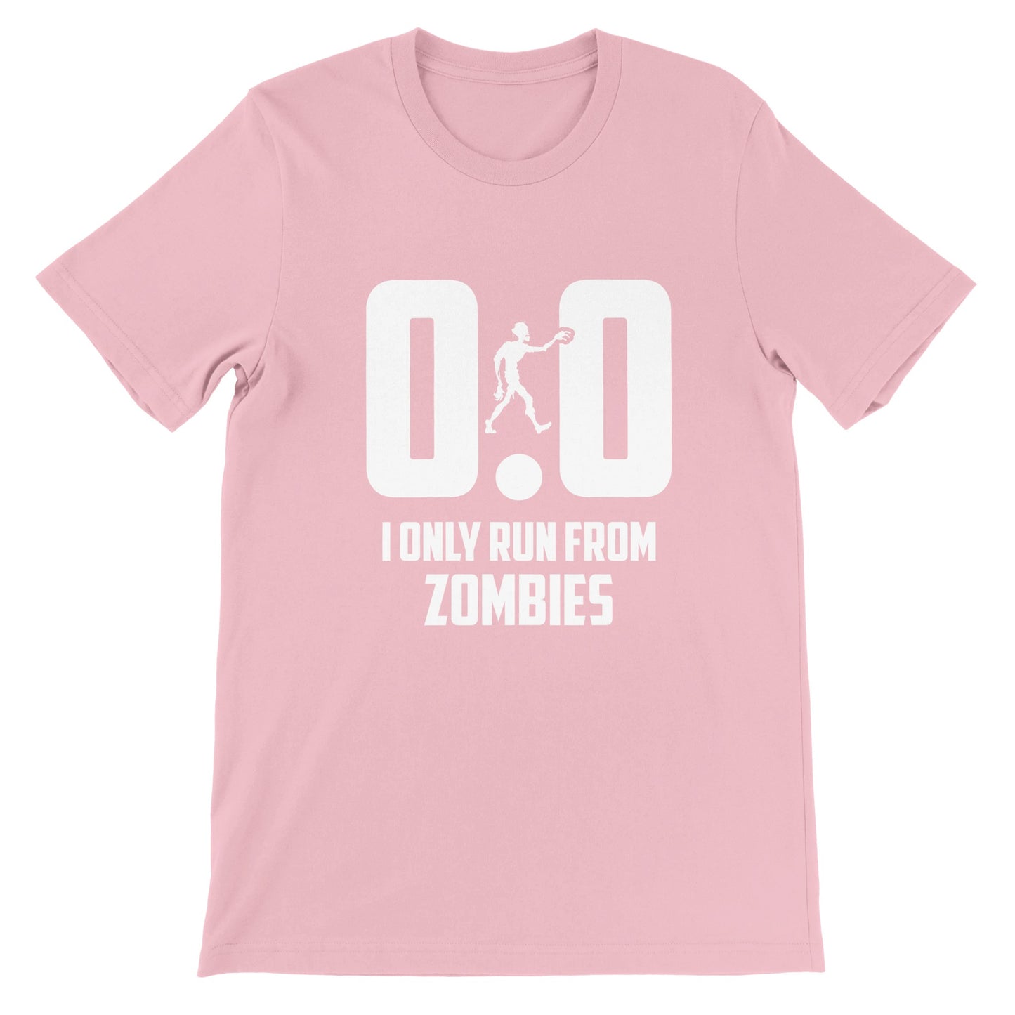 Budget Unisex Crewneck T-shirt/Only-Run-From-Zombies