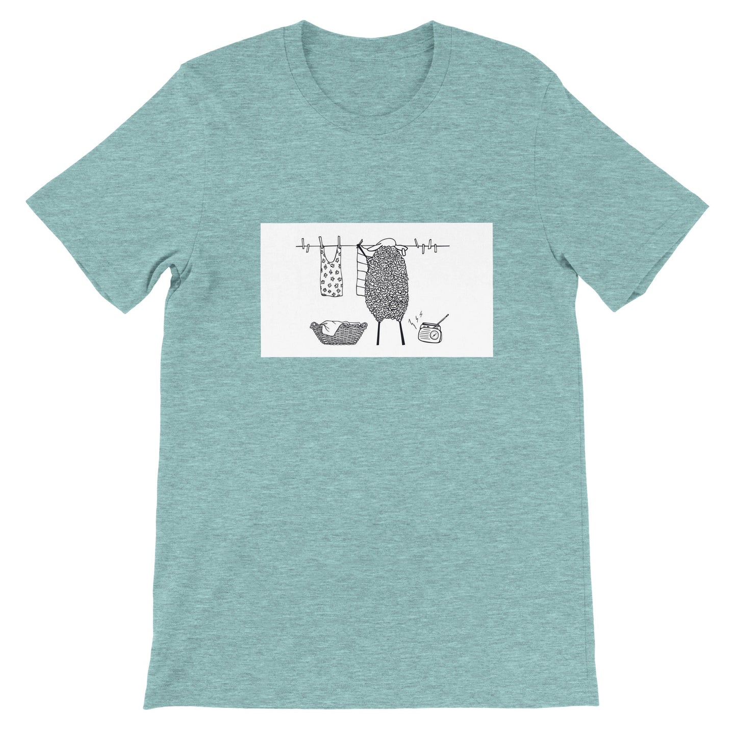 Budget Unisex Crewneck T-shirt/Sheep-Housewife