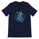Budget Unisex Crewneck T-shirt/Astronaut-Skate-Fire - Enet Images