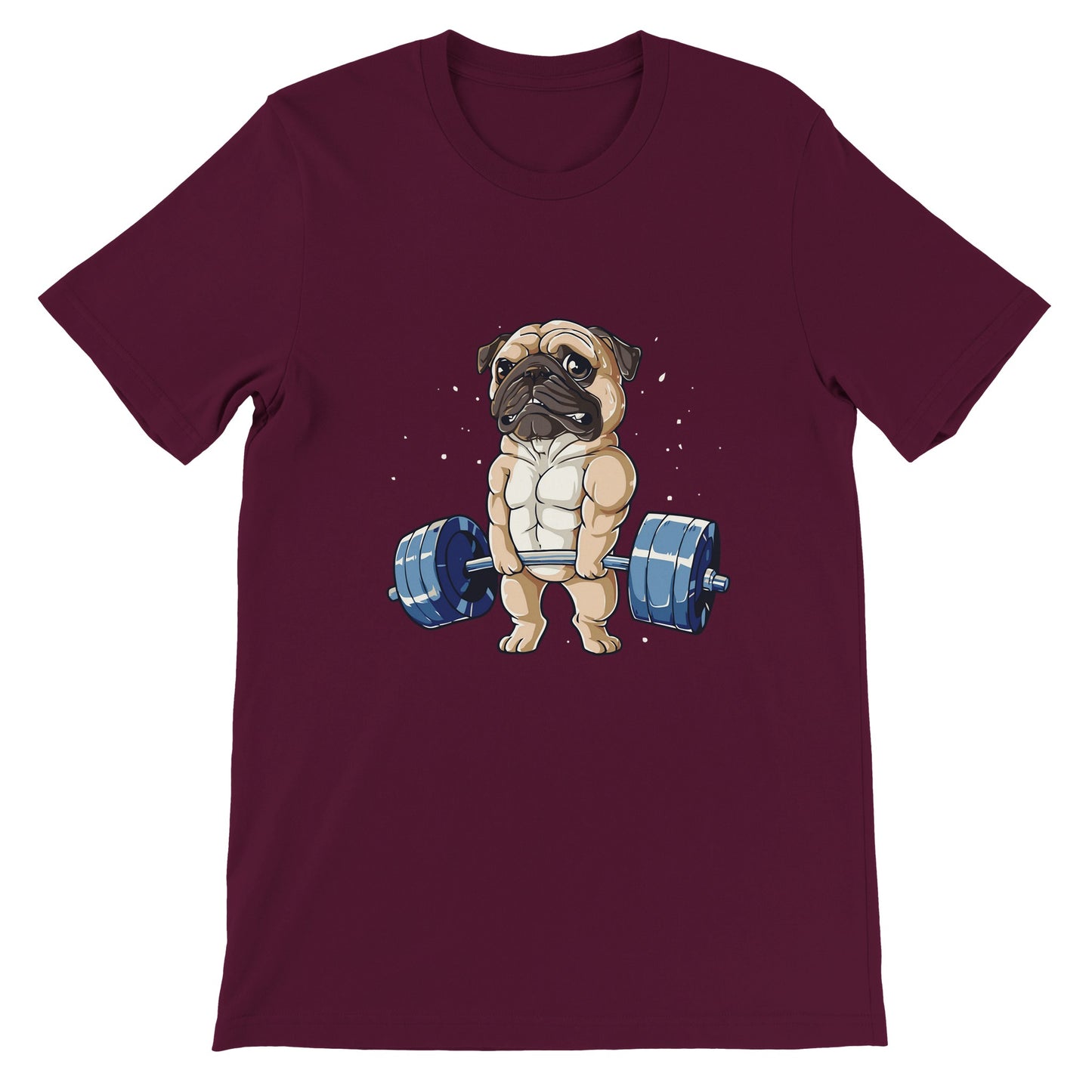 Budget Unisex Crewneck T-Shirt/Mops-Gewichtheben