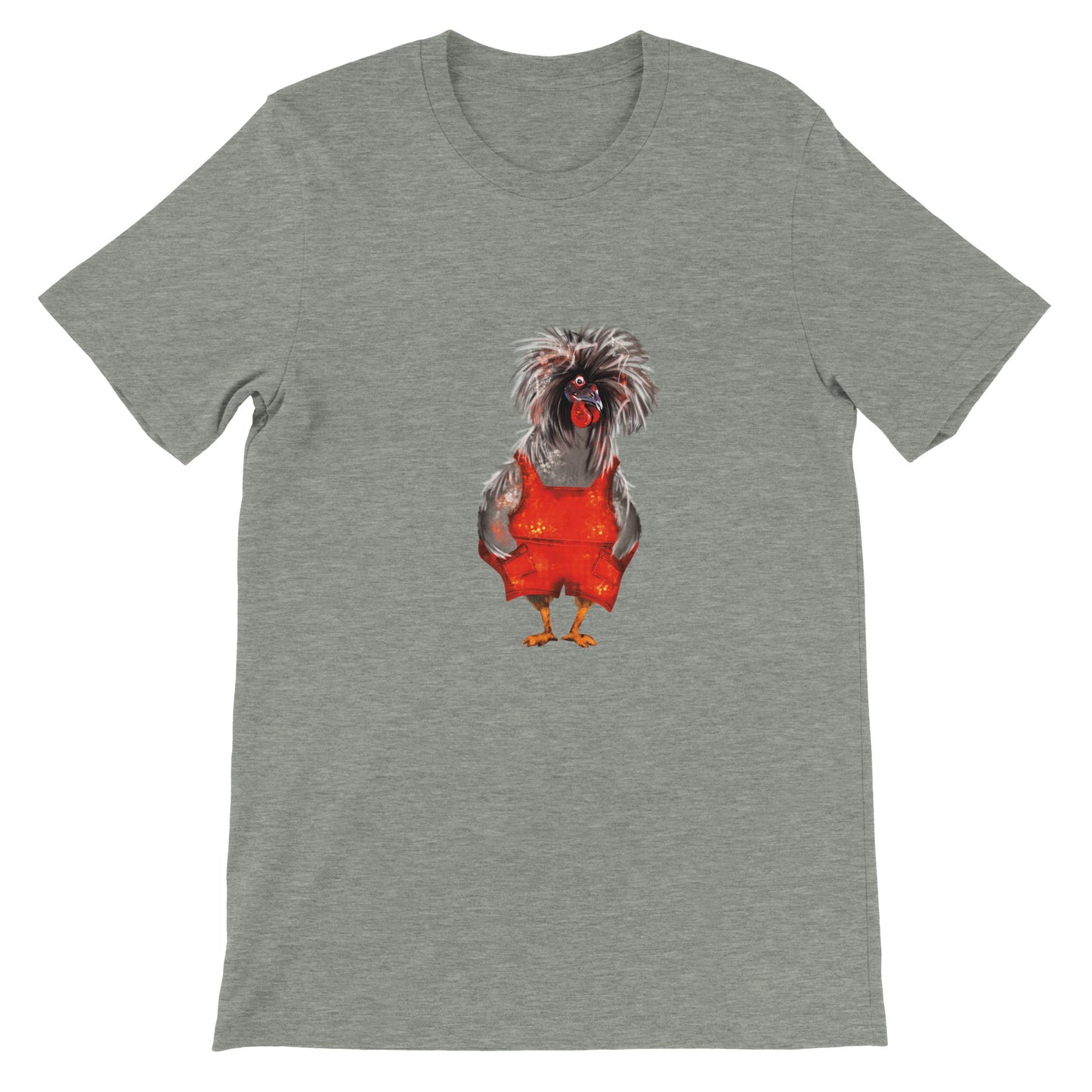 Budget Unisex Crewneck T-shirt/Chicken-Lady