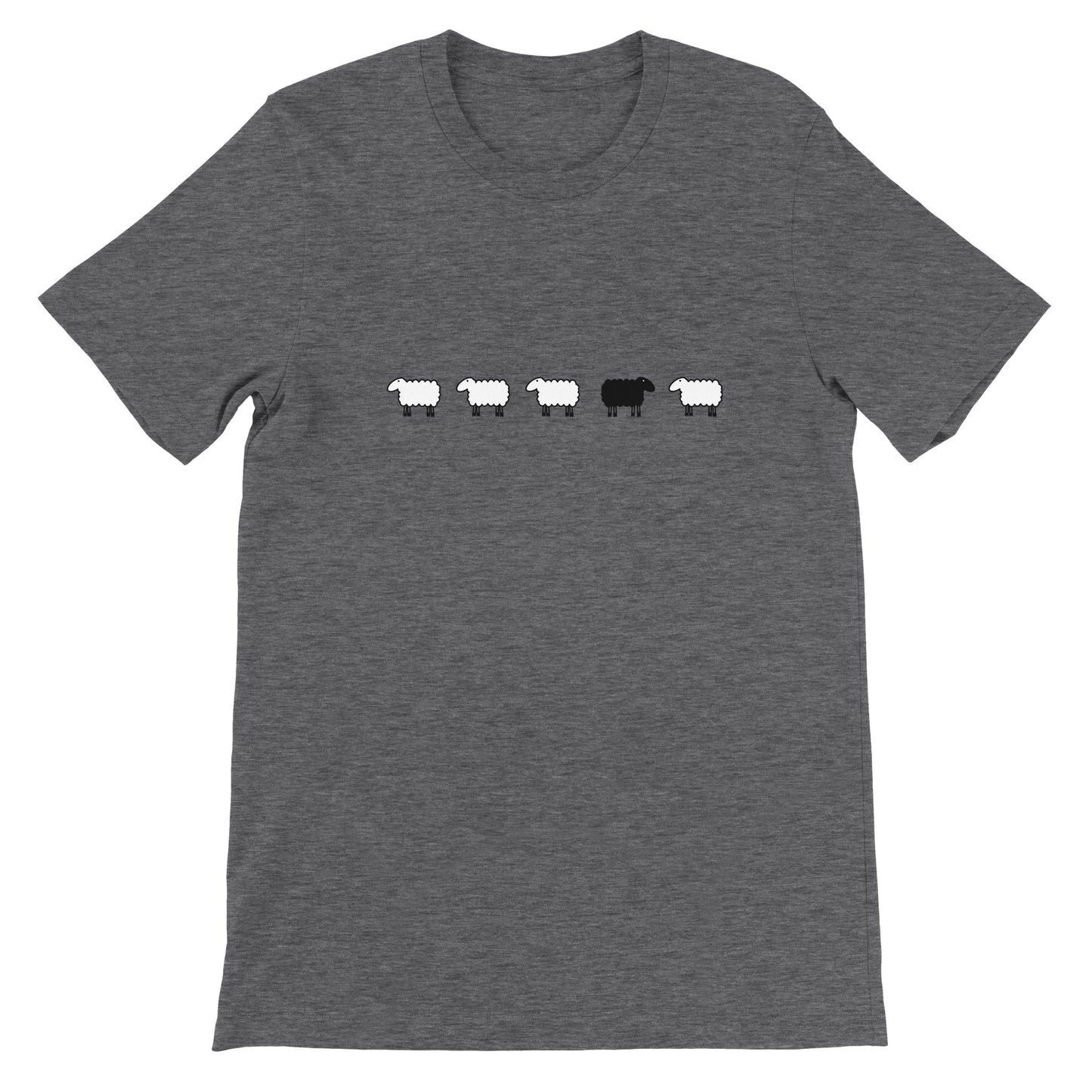Budget Unisex Crewneck T-shirt/Sheep-Black-Sheep