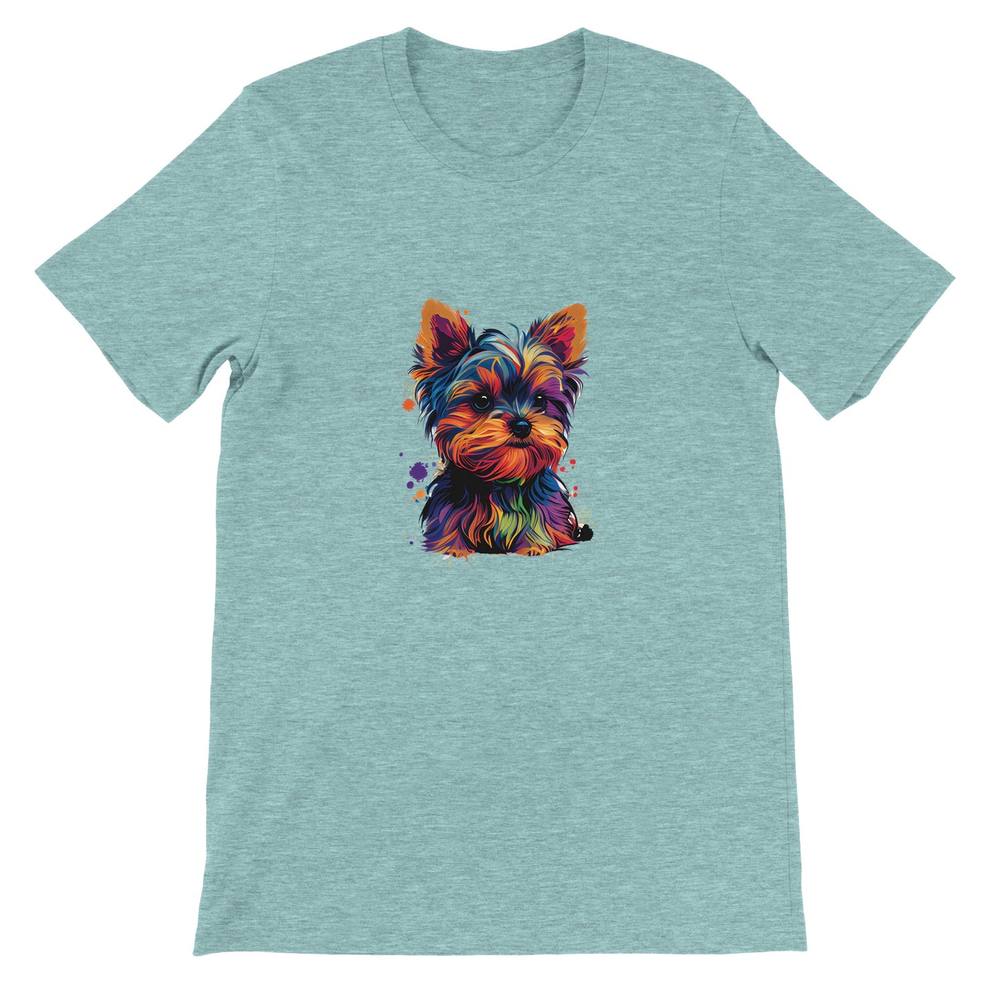 Budget Unisex Crewneck T-Shirt/Yorkie-Bunt