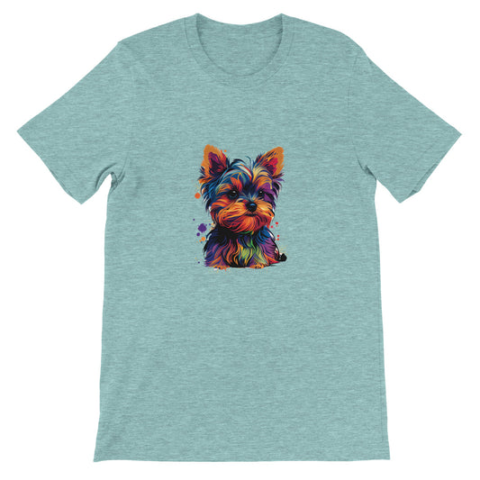 Budget Unisex Crewneck T-shirt/Yorkie-Colorful