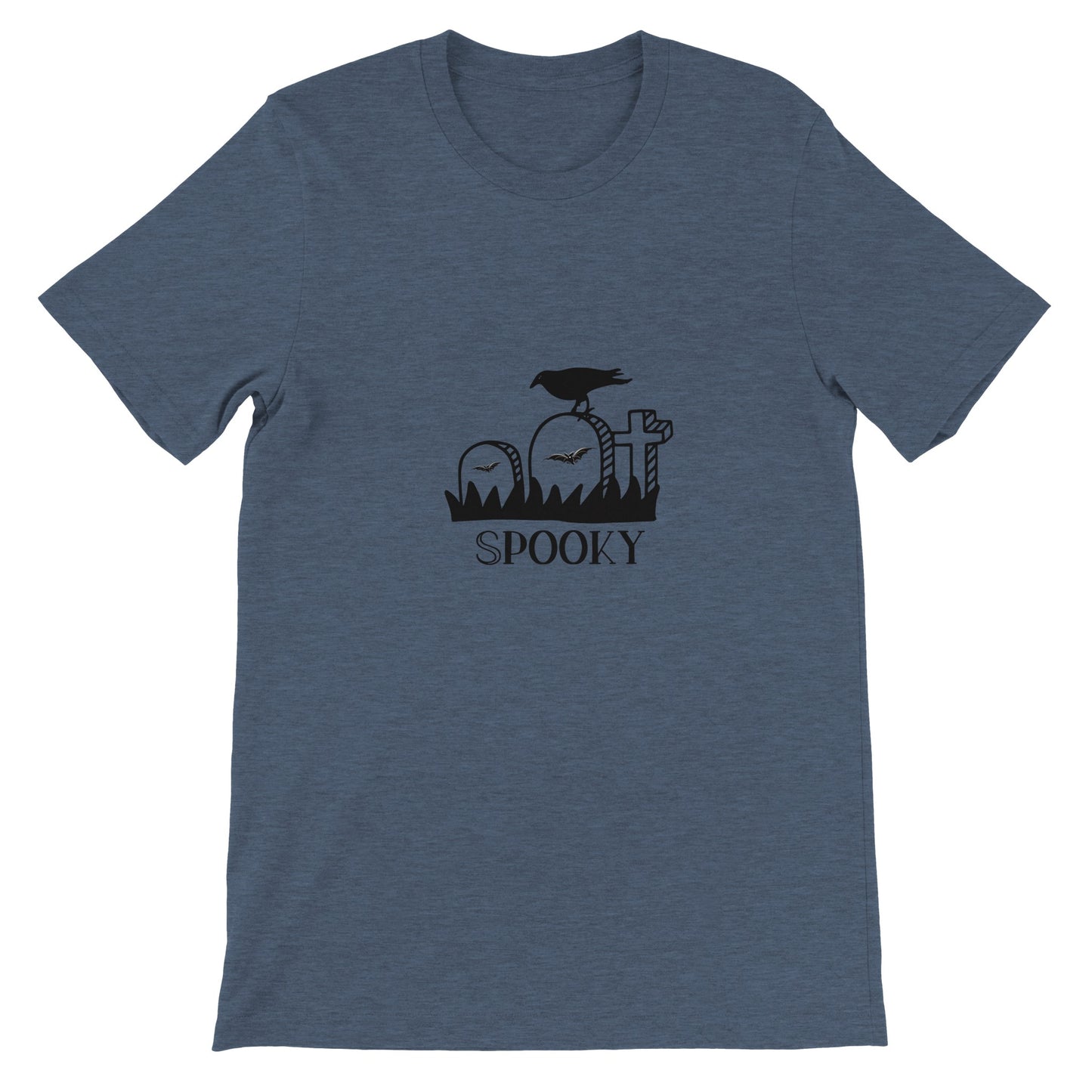 Budget Unisex Crewneck T-shirt/Spooky-Crow