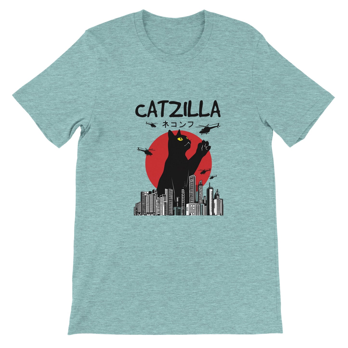 Budget Unisex Crewneck T-shirt/Catzilla