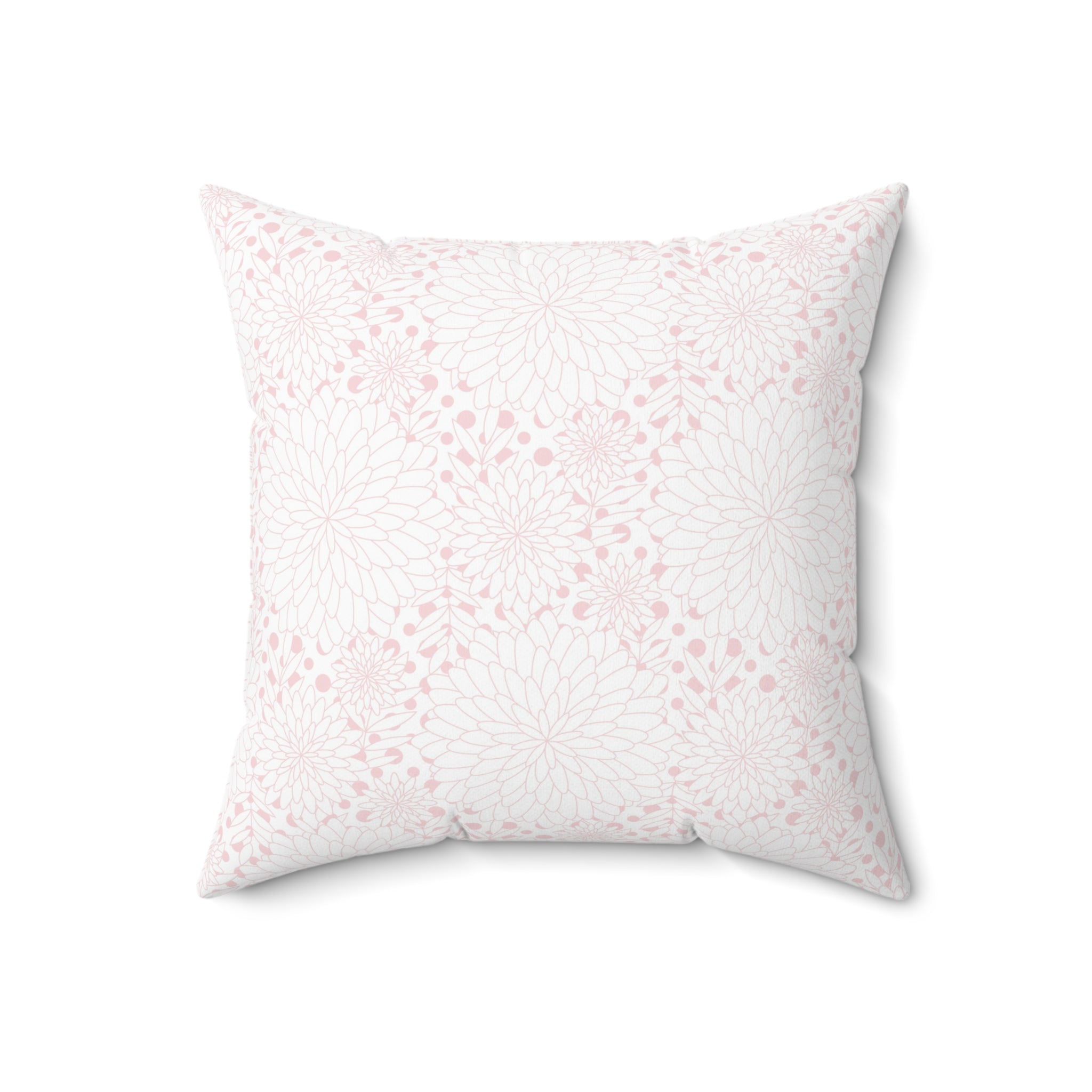 Valentine Pink Pattern/Spun Polyester Square Pillow - Enet Images