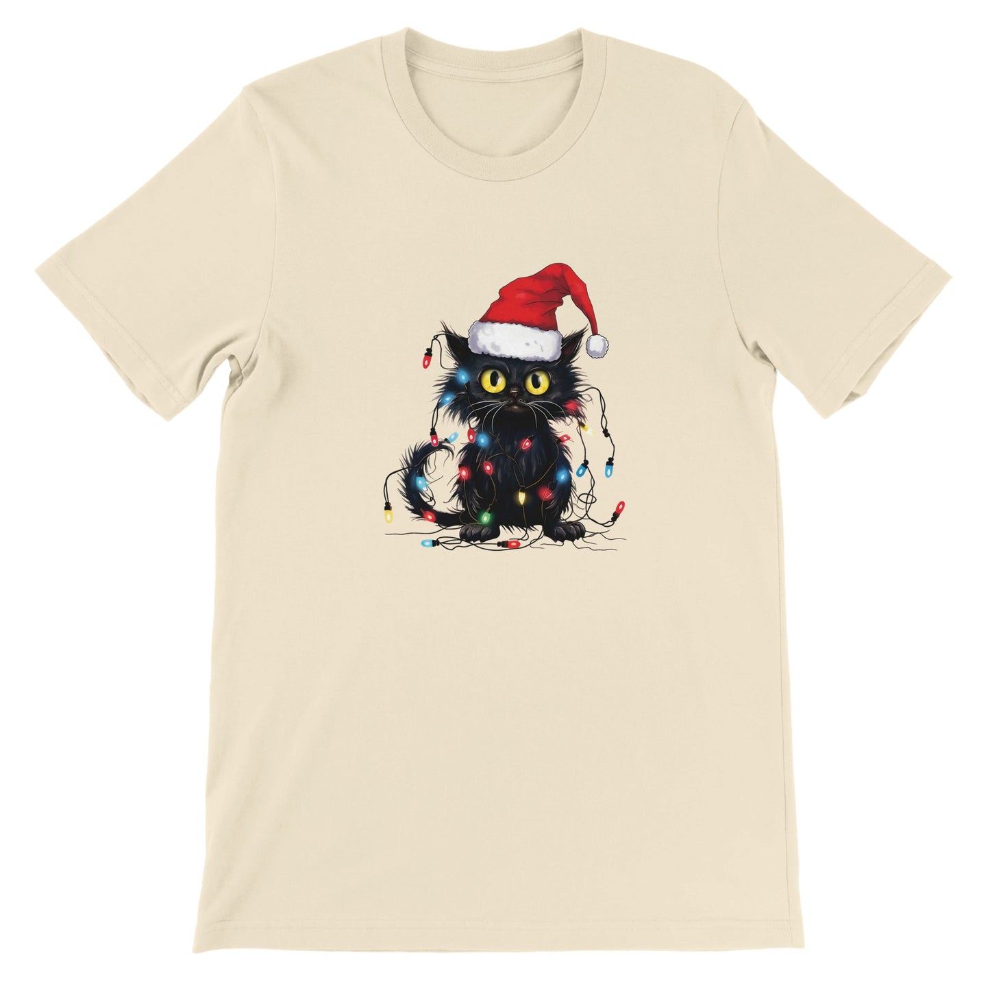 Budget Unisex Crewneck T-shirt/Cat-Fairylights