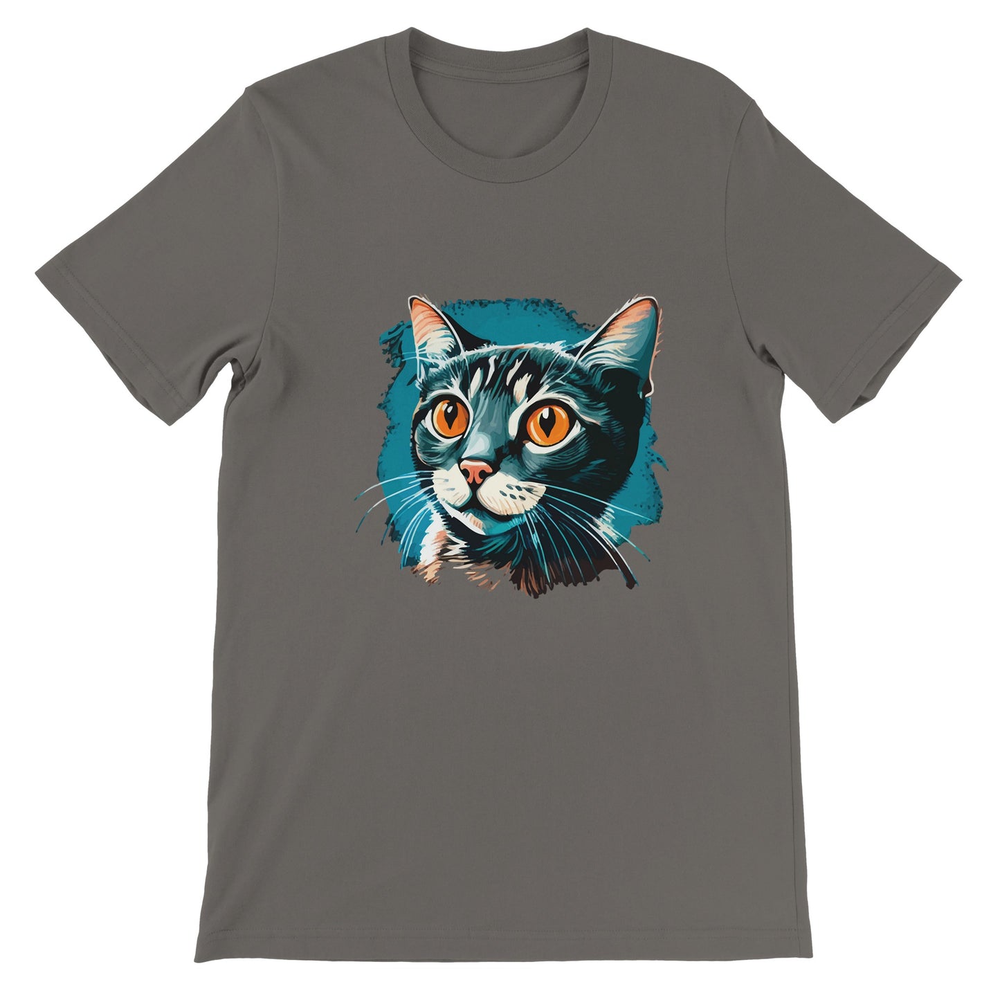 Budget Unisex Crewneck T-shirt/Blue-Cat