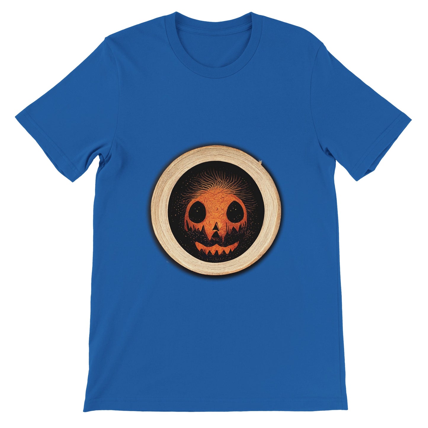 Budget Unisex Crewneck T-shirt/Halloween-Pumkin