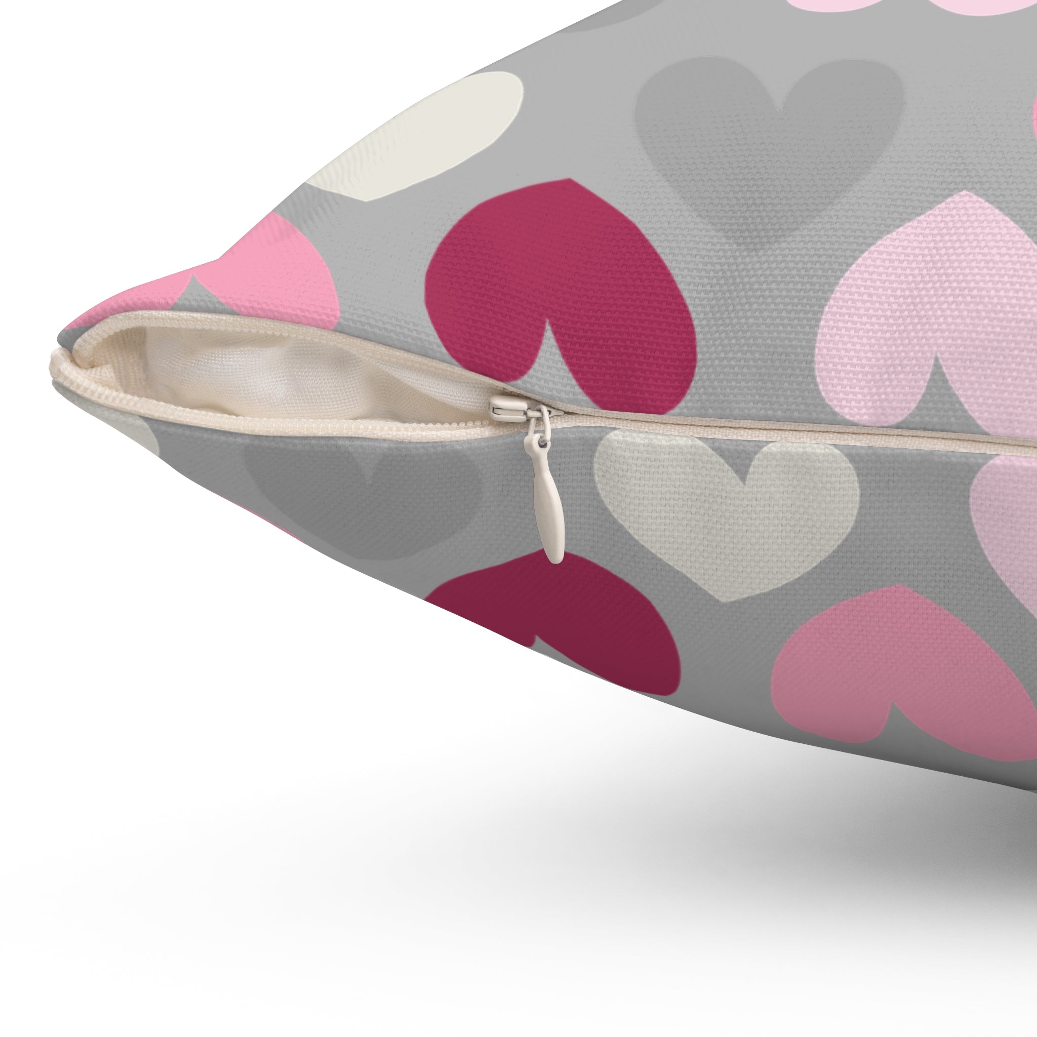 Valentine Hearts/Spun Polyester Square Pillow - Enet Images