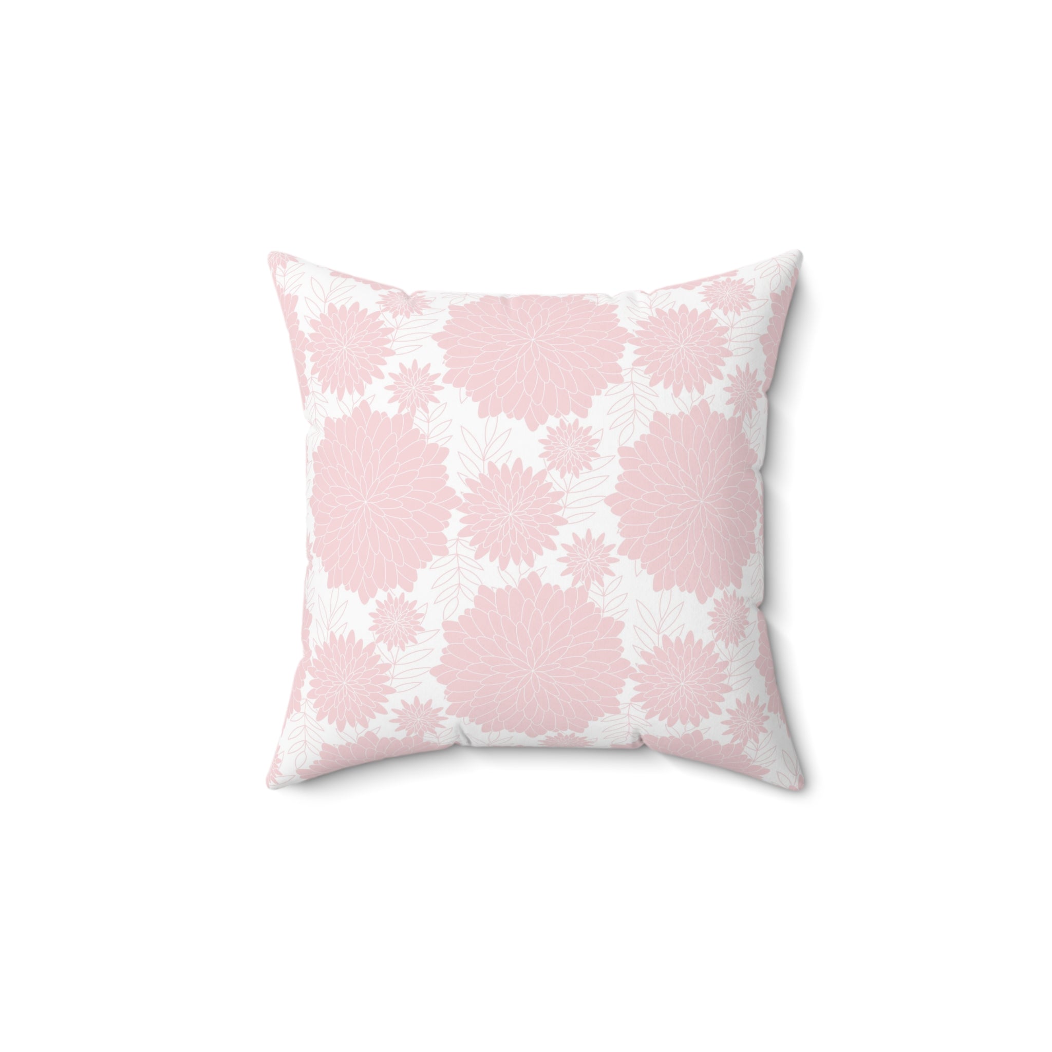 Valentine Pink Pattern/Spun Polyester Square Pillow - Enet Images