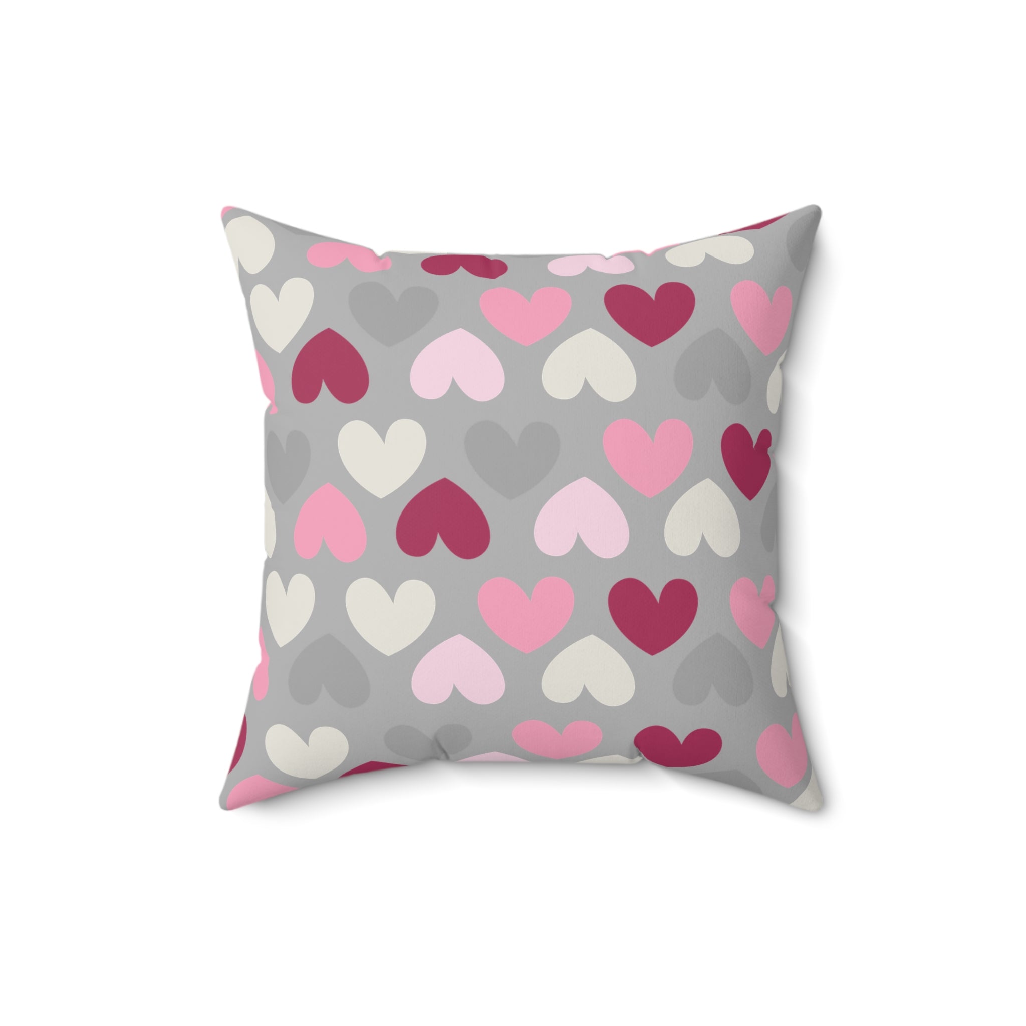 Valentine Hearts/Spun Polyester Square Pillow - Enet Images