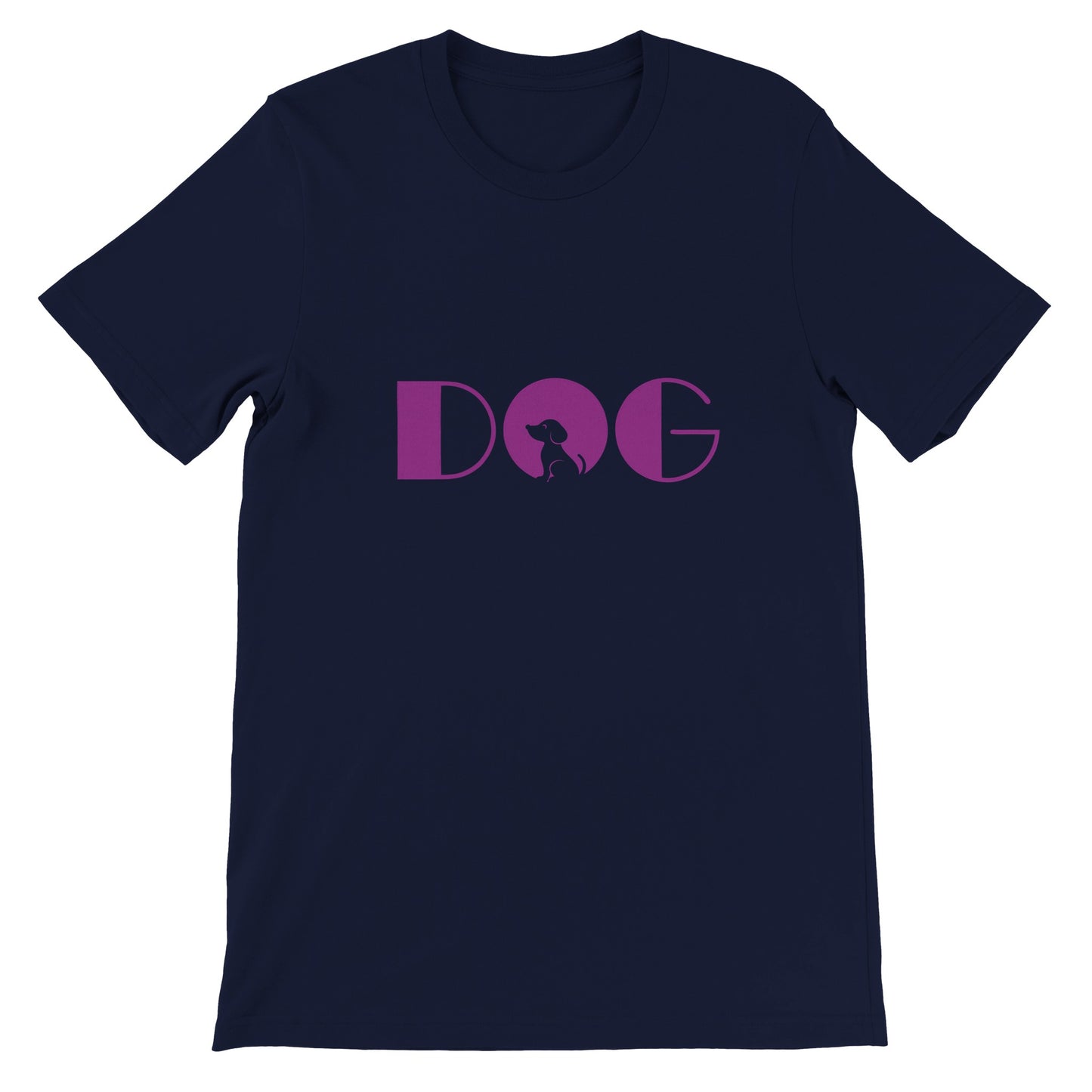 Budget Unisex Crewneck T-Shirt/Hund-Lila