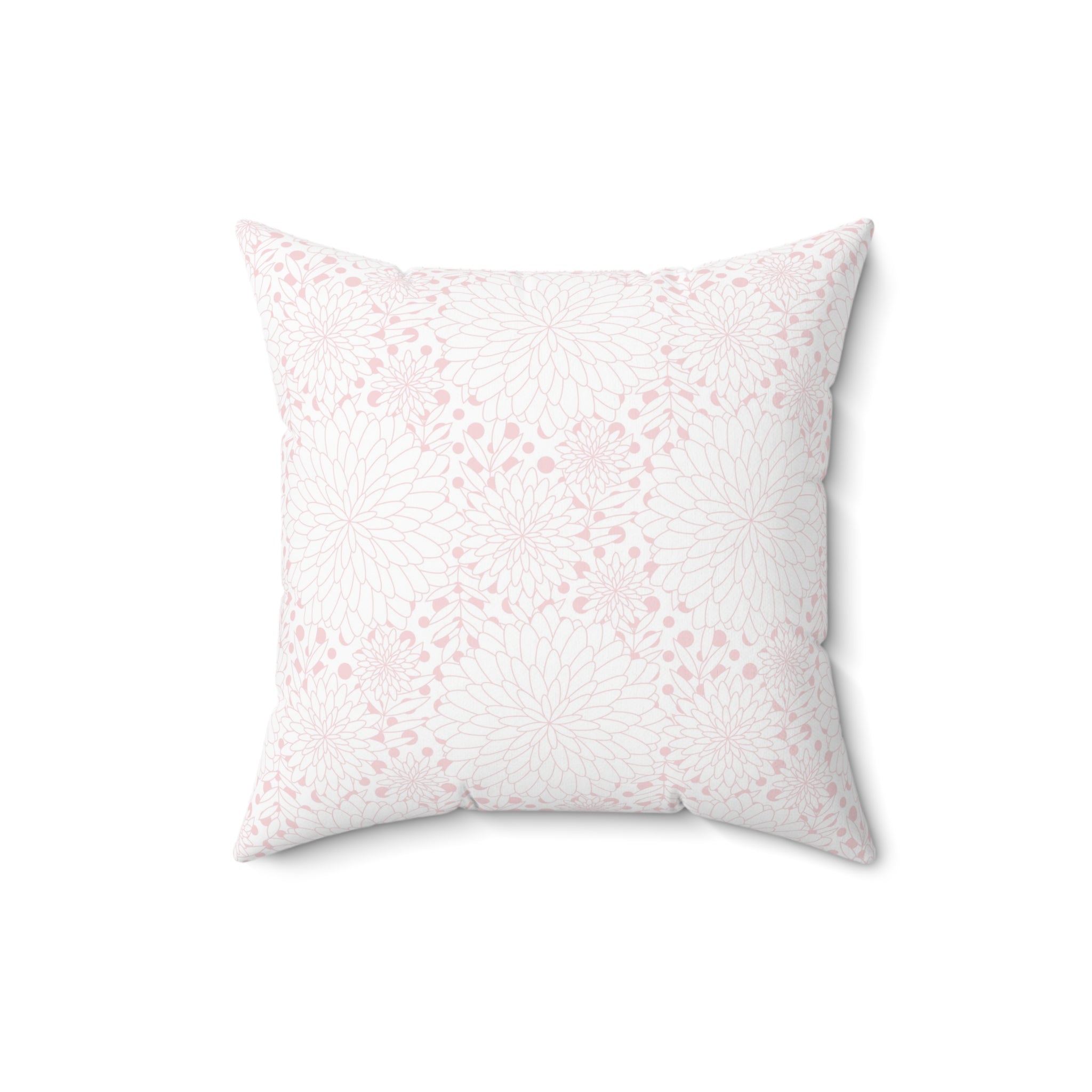 Valentine Pink Pattern/Spun Polyester Square Pillow - Enet Images