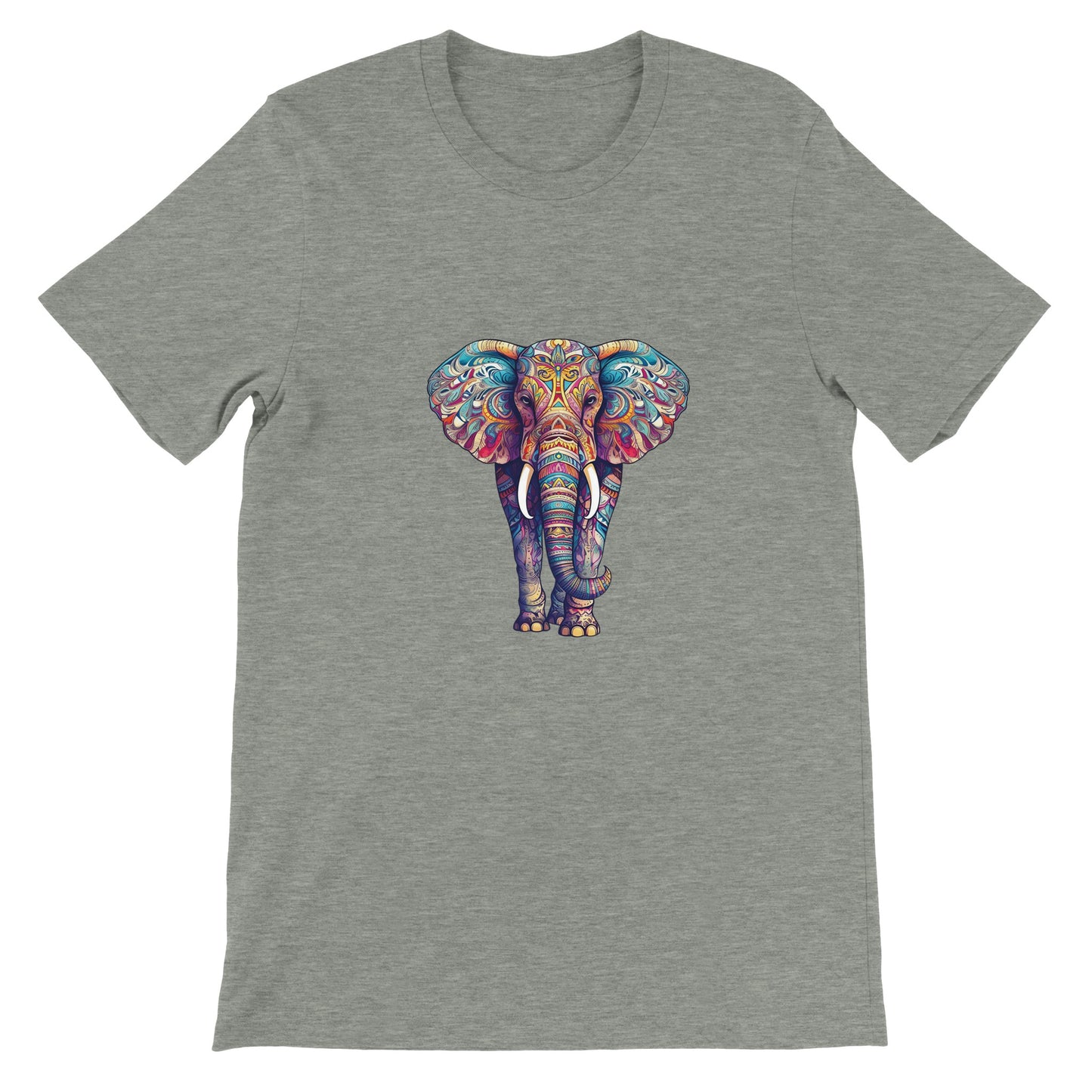 Budget Unisex Crewneck T-shirt/Elephant-Art