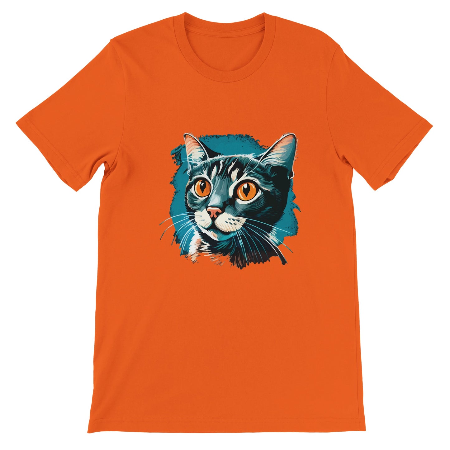 Budget Unisex Crewneck T-shirt/Blue-Cat