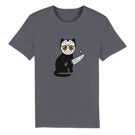 100 % Bio-Unisex-T-Shirt/Katzenmörder-Halloween