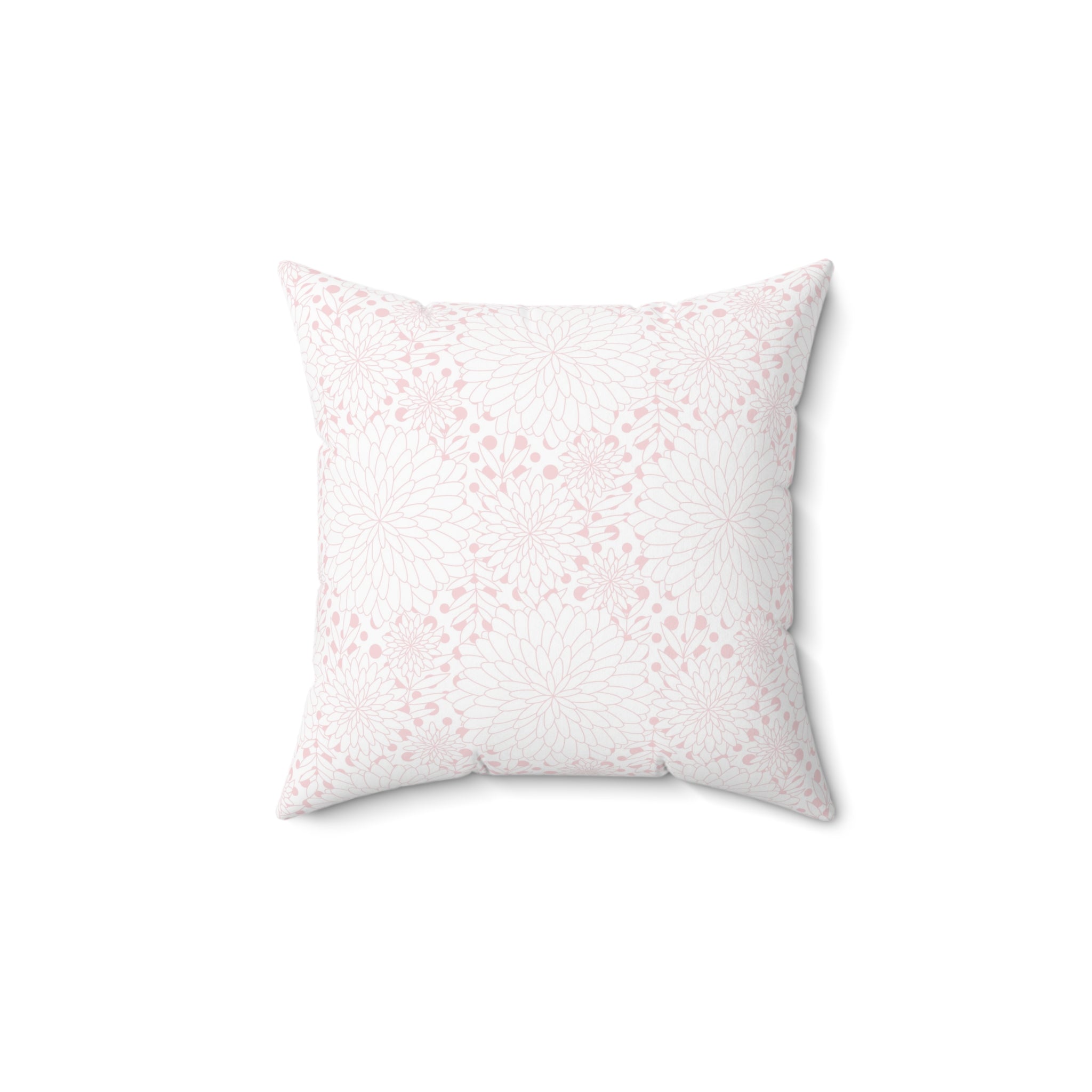 Valentine Pink Pattern/Spun Polyester Square Pillow - Enet Images