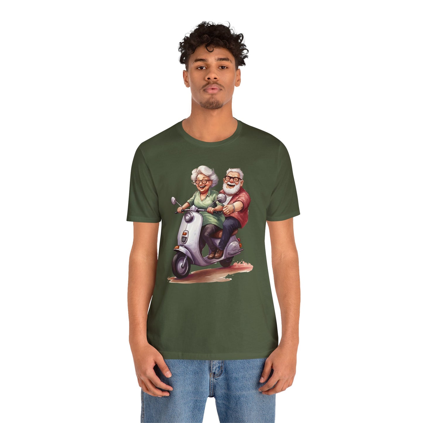 Budget Unisex Crewneck T-shirt/Grandparents-Vespa