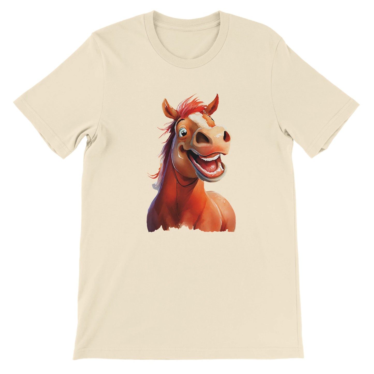 Budget Unisex Crewneck T-shirt/Happy-Horse