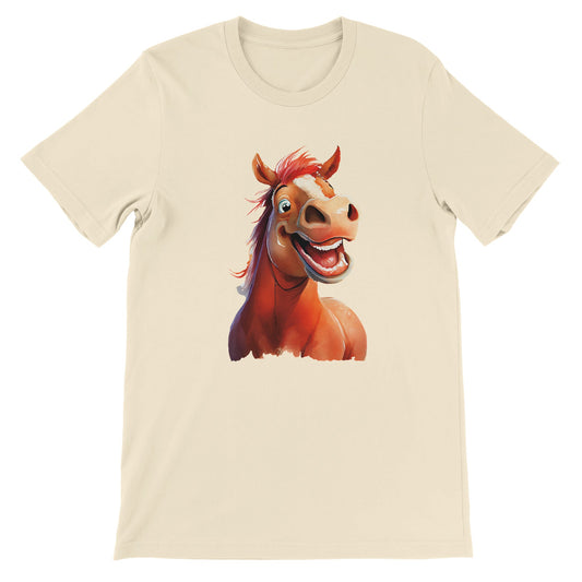 Budget Unisex Crewneck T-shirt/Happy-Horse