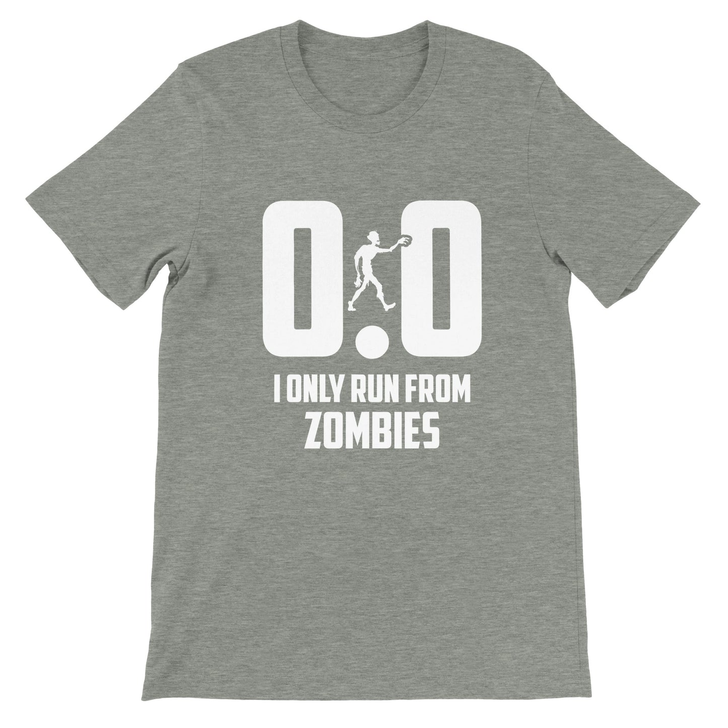 Budget Unisex Crewneck T-shirt/Only-Run-From-Zombies