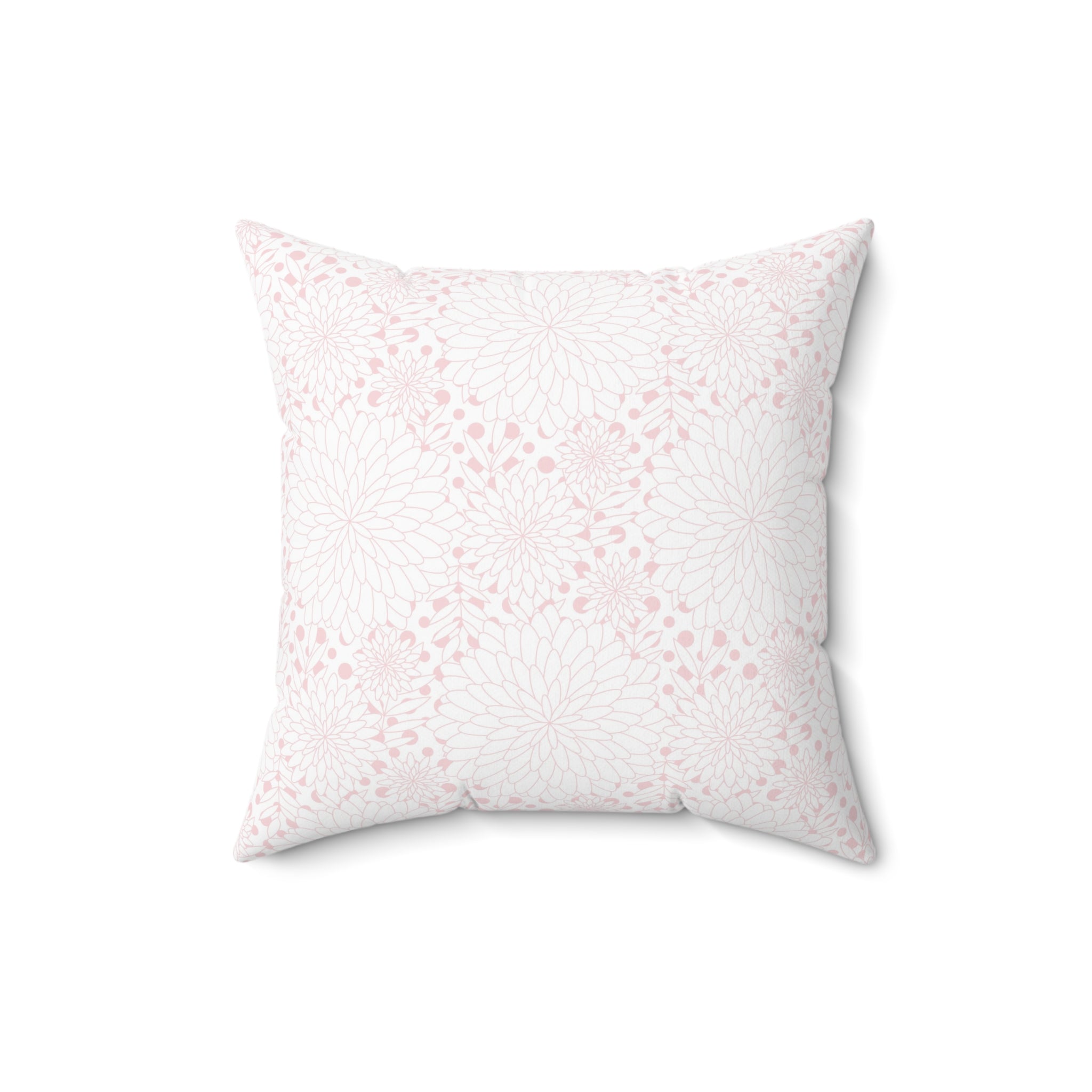 Valentine Pink Pattern/Spun Polyester Square Pillow - Enet Images