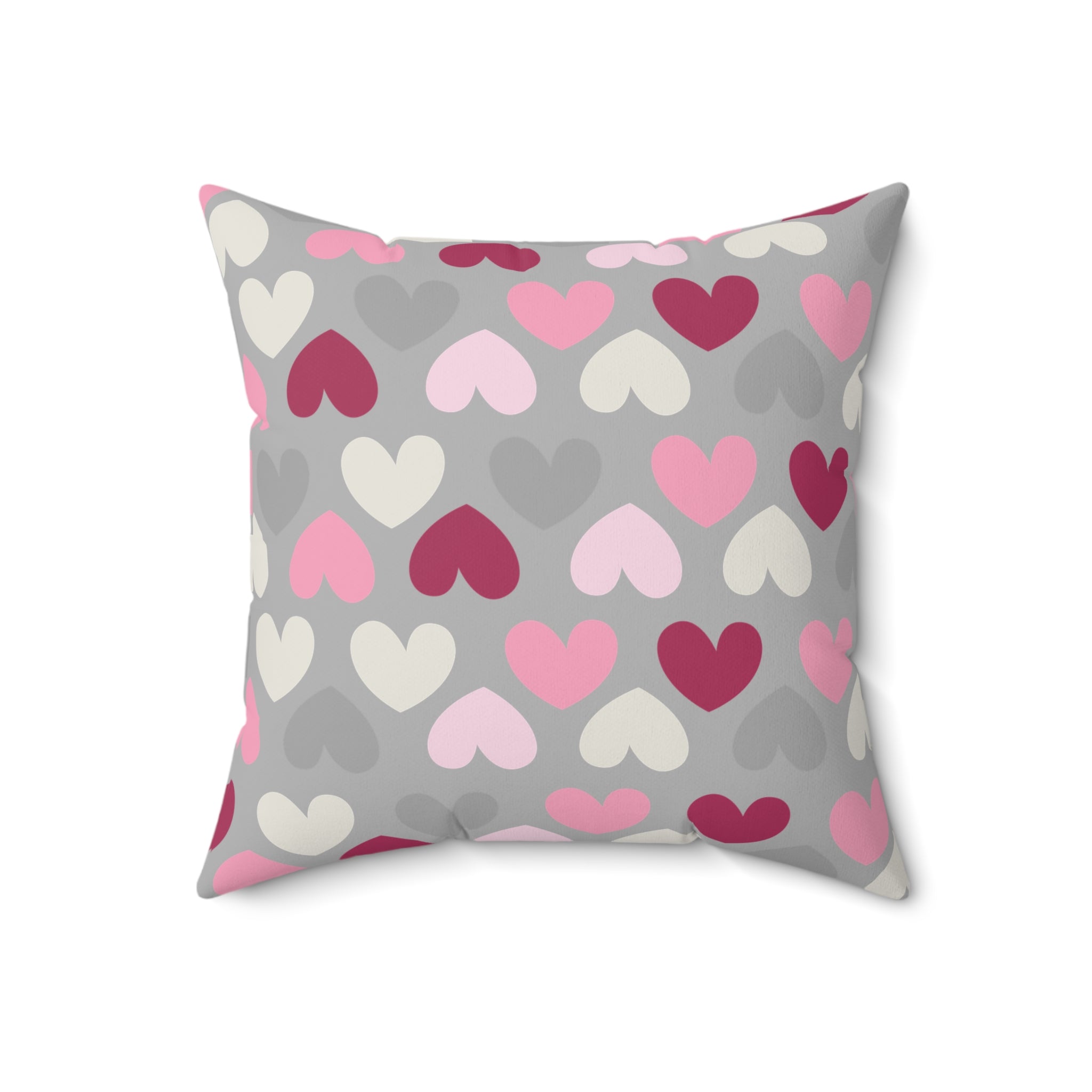 Valentine Hearts/Spun Polyester Square Pillow - Enet Images