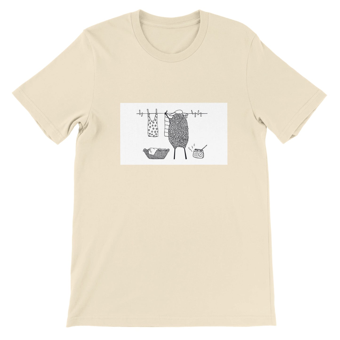 Budget Unisex Crewneck T-shirt/Sheep-Housewife