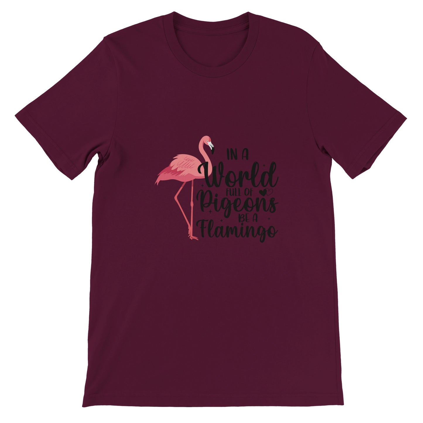 Budget Unisex Crewneck T-shirt/Flamingo-Pigeons