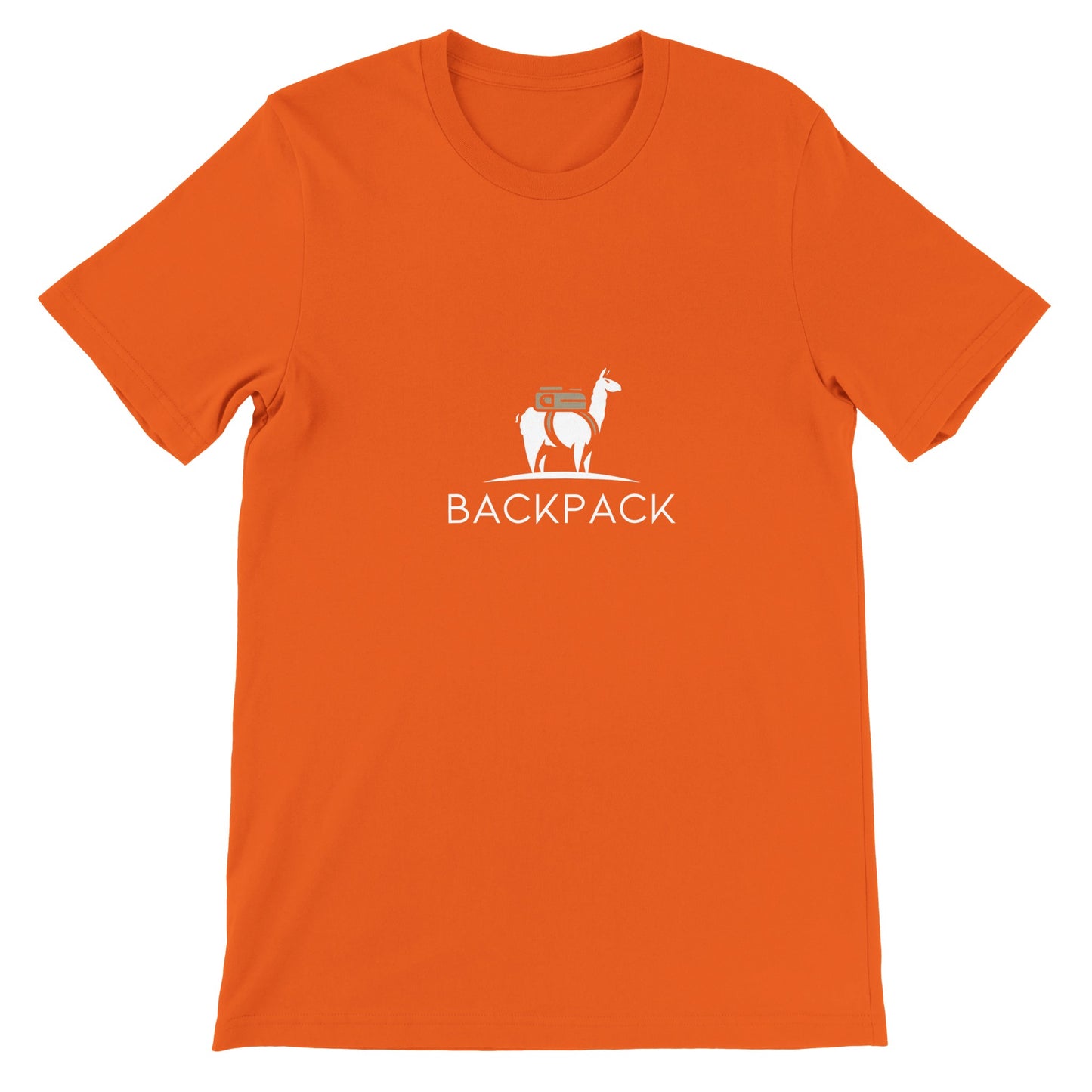 Budget Unisex Crewneck T-shirt/Lama-Backpack