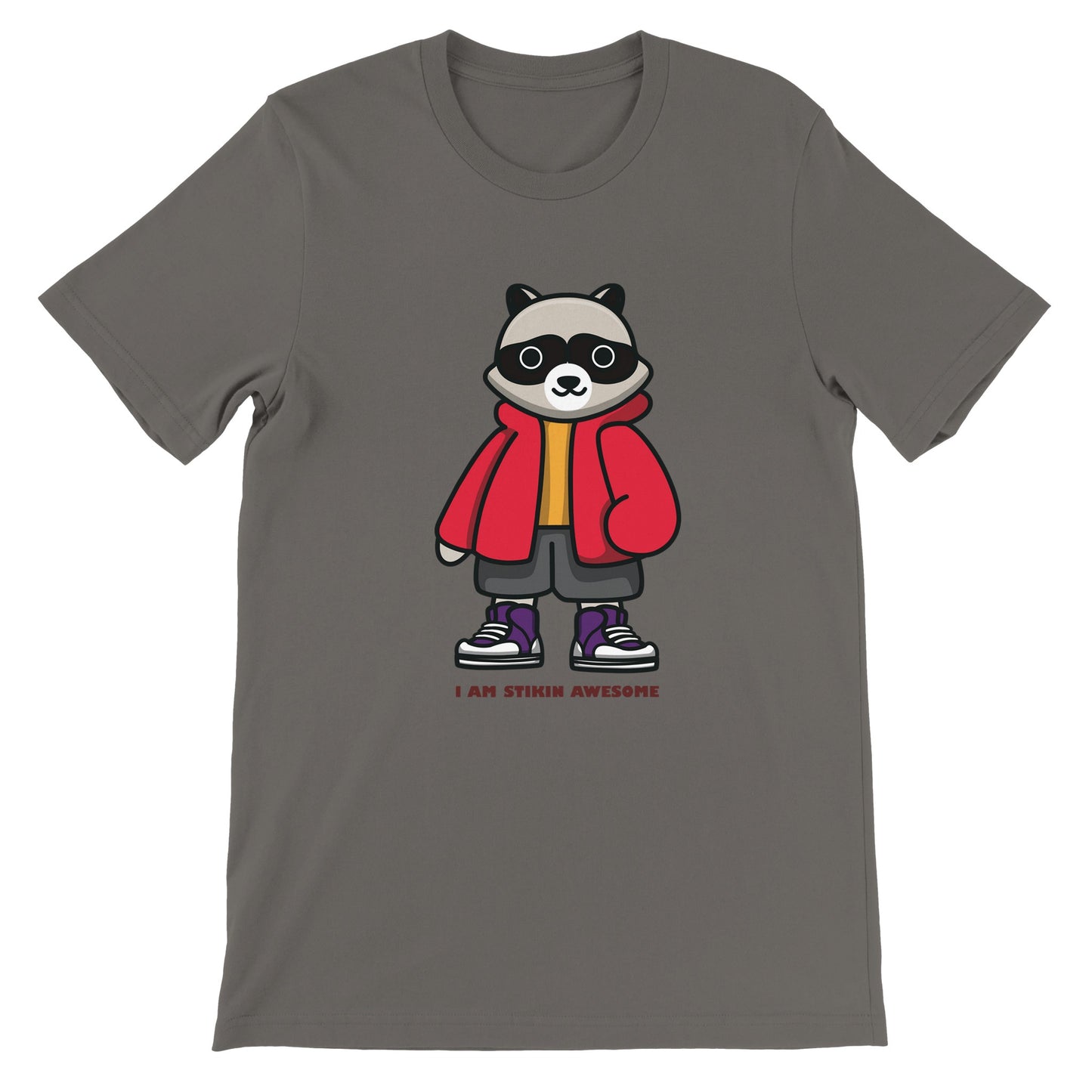 Budget Unisex Crewneck T-shirt/Skunk-Stikin-Awesome