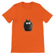 Budget Unisex Crewneck T-shirt/Funny-Hairy-Black-Cat - Enet Images