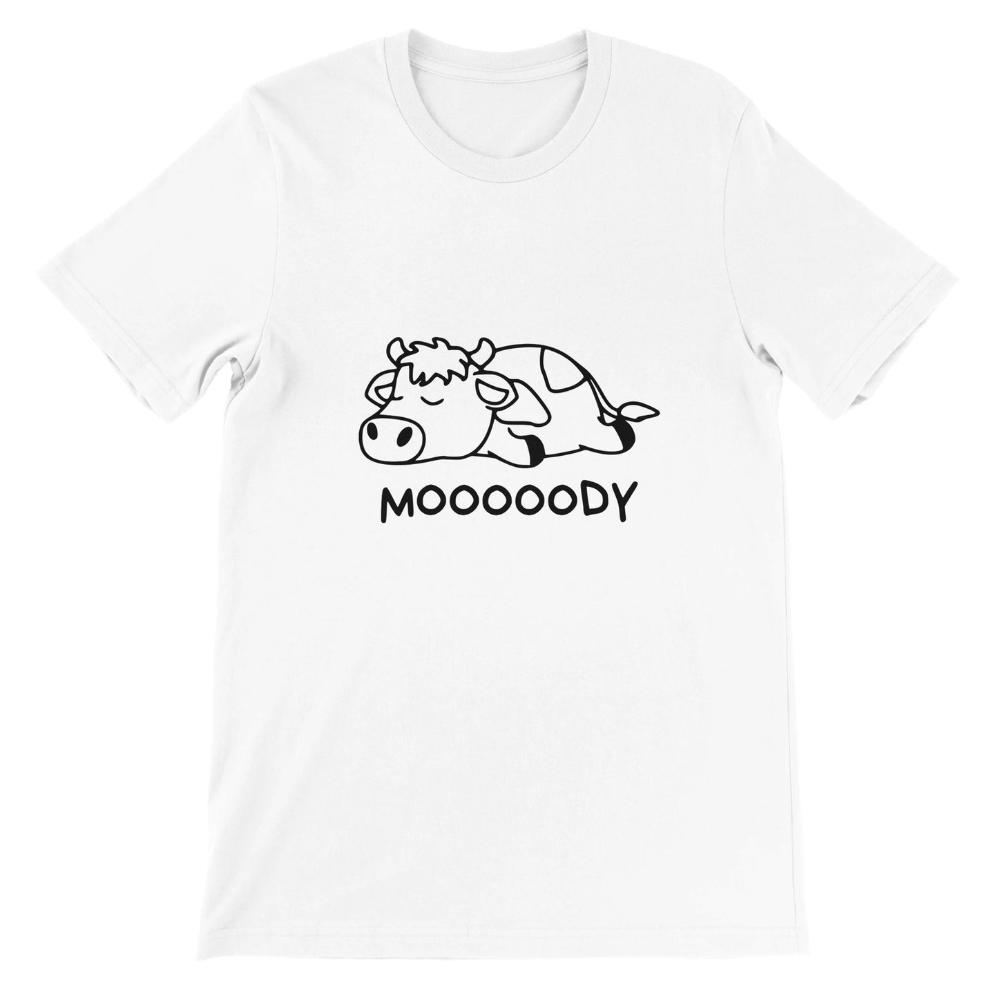 Budget Unisex Crewneck T-shirt/Moody-Cow