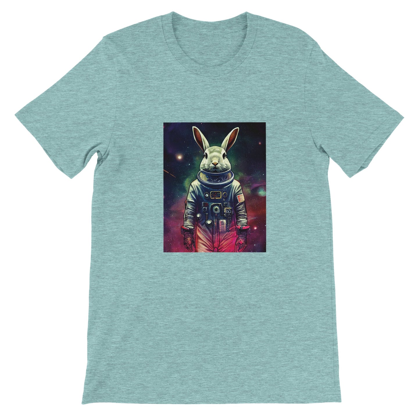 Budget Unisex Crewneck T-shirt/Rabbit-Astronaut