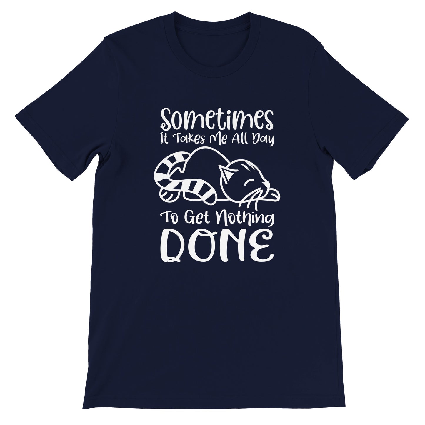 Budget Unisex Crewneck T-shirt/Sometimes-Cat