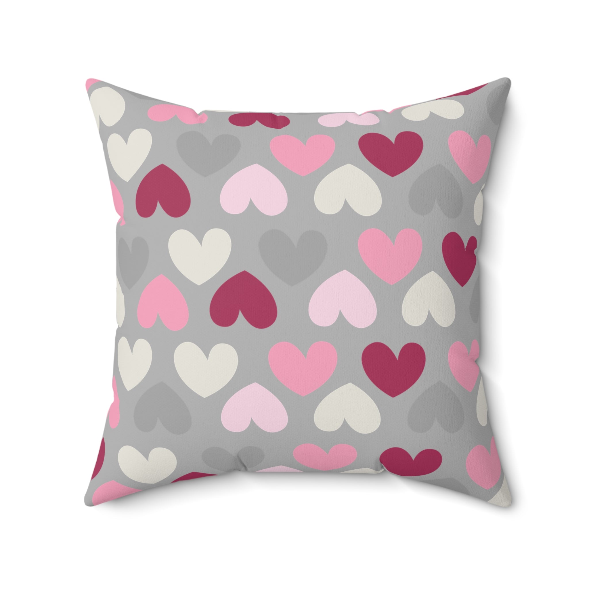 Valentine Hearts/Spun Polyester Square Pillow - Enet Images