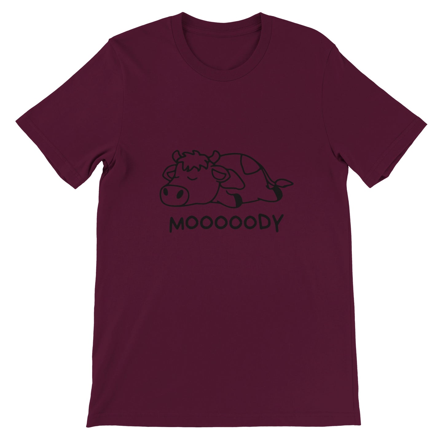 Budget Unisex Crewneck T-shirt/Moody-Cow