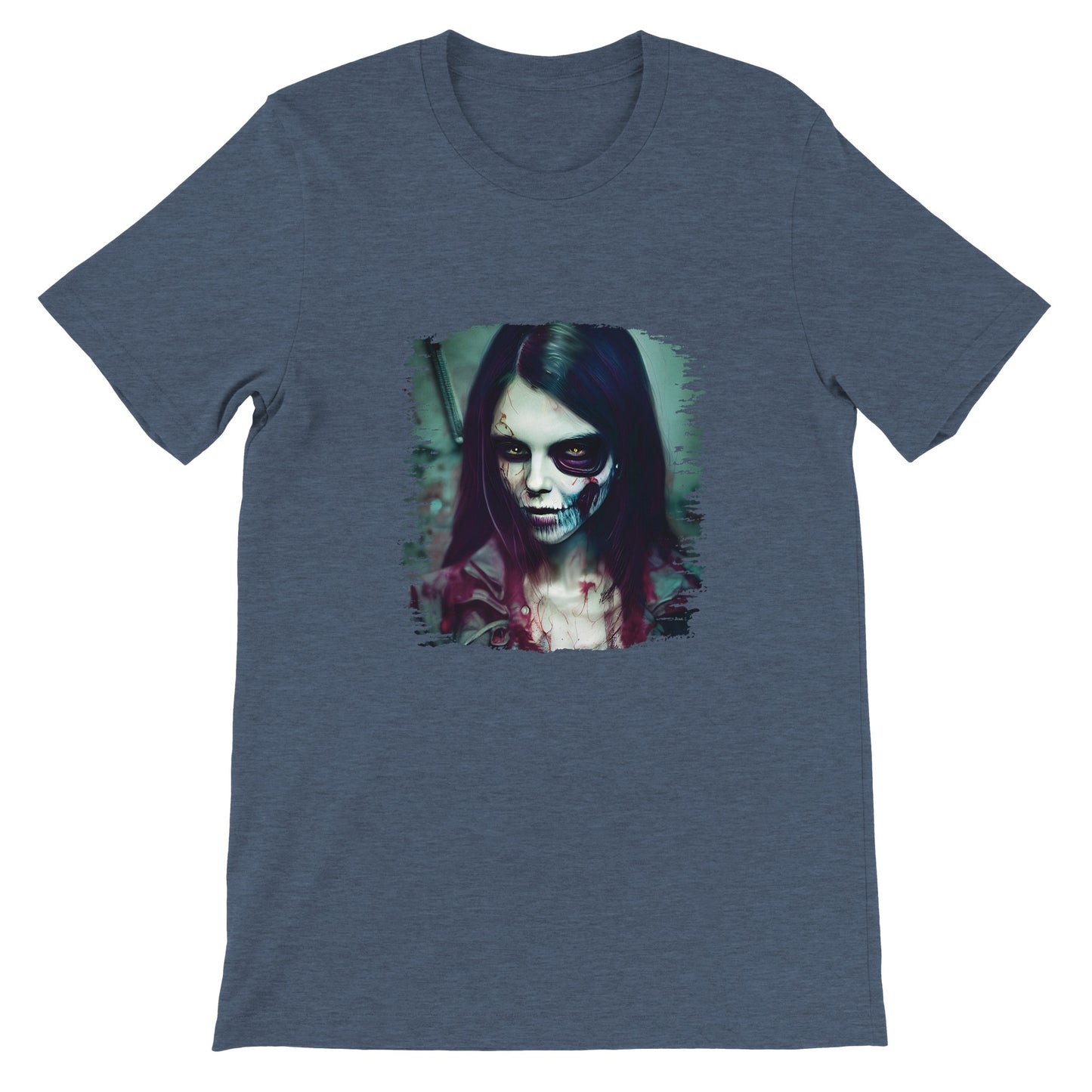 Budget Unisex Crewneck T-shirt/Zombie-Lady